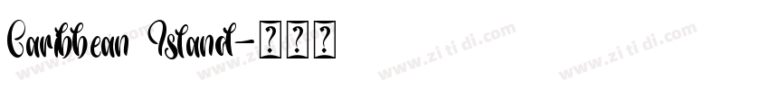 Caribbean Island字体转换